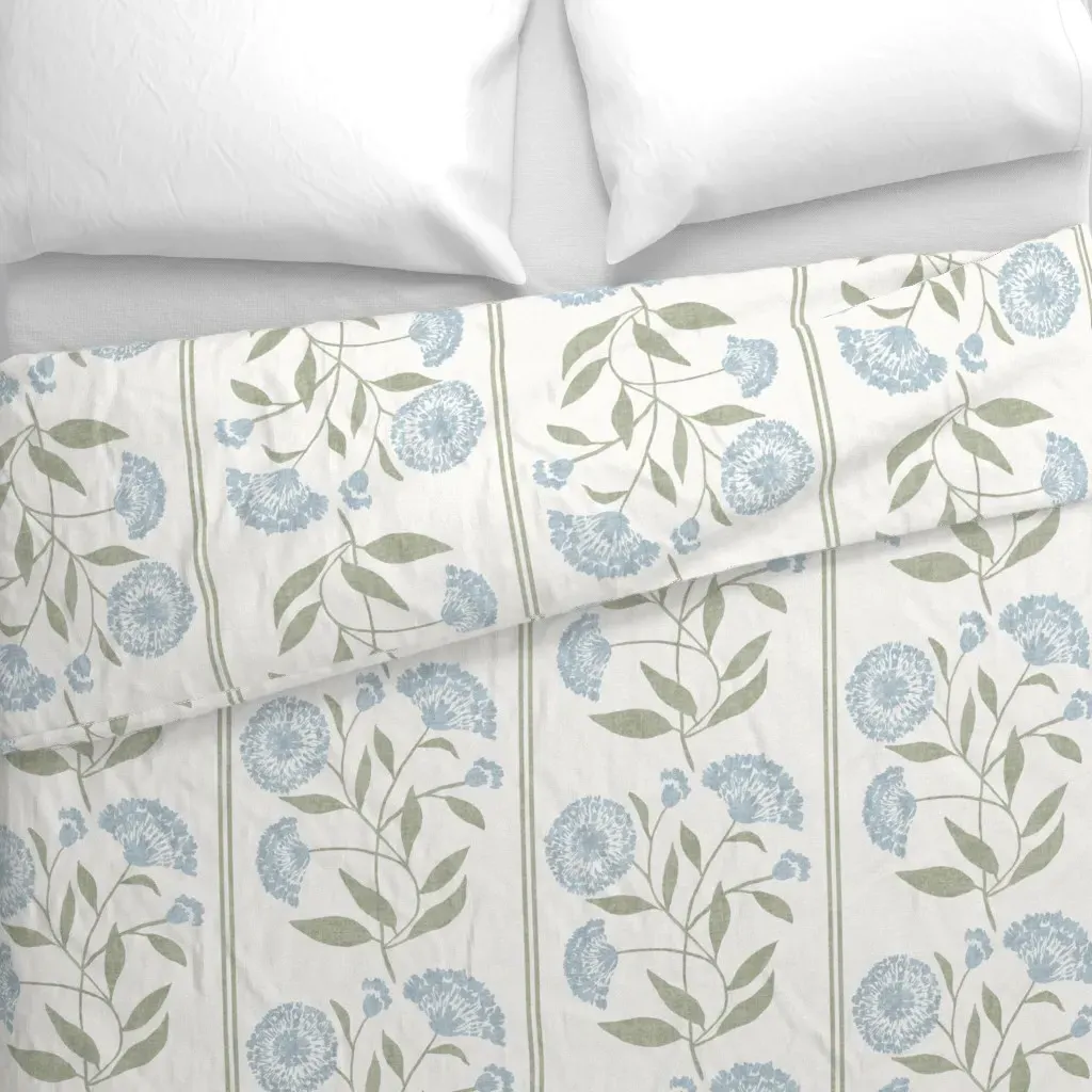 Large European Style Heritage Duvet Cover - Blue alternate view
