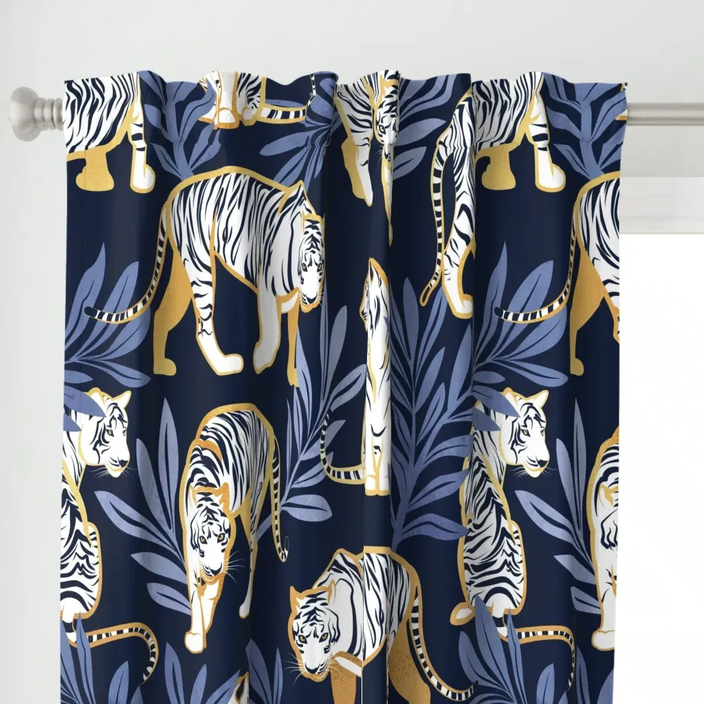 Large Jumbo Scale Curtain Panel - Gold alternate view