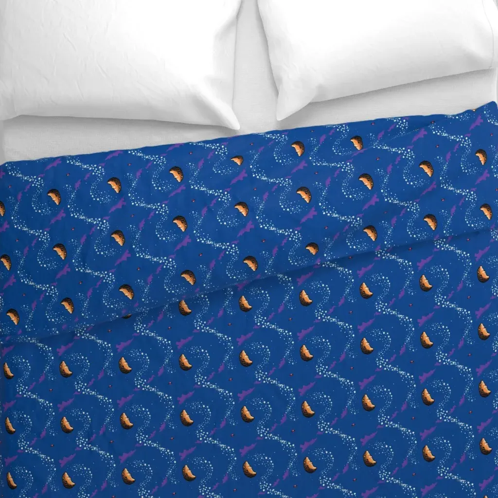 Large Moon Duvet Cover - White alternate view