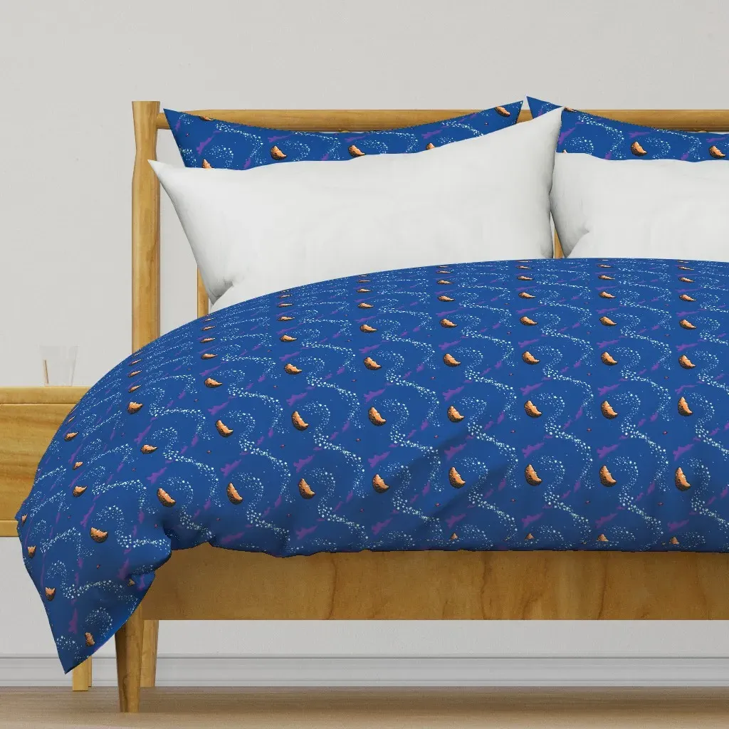 Large Moon Duvet Cover - White product