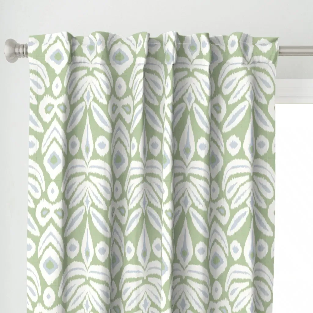 Large Reverse Curtain Panel - Sage Green alternate view