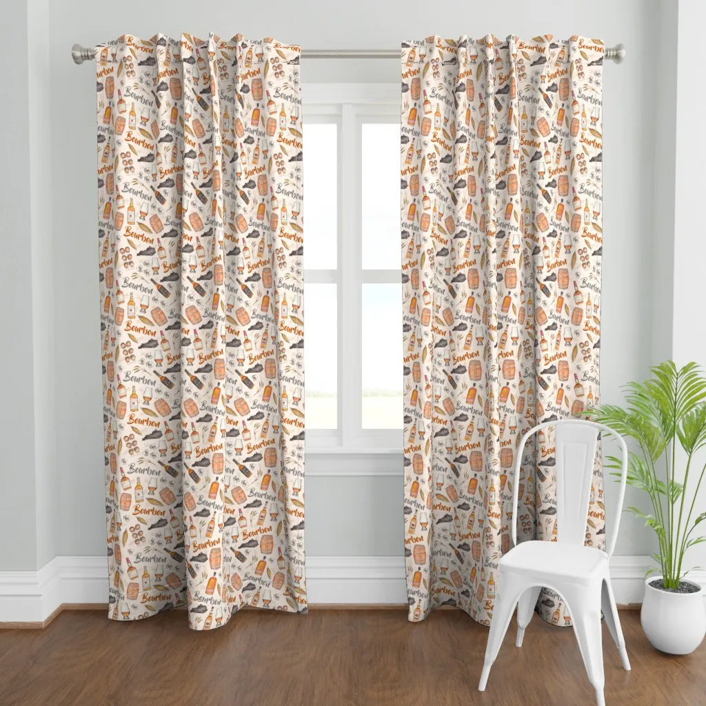 Large Scale Bourbon Curtain Panel - Brown product