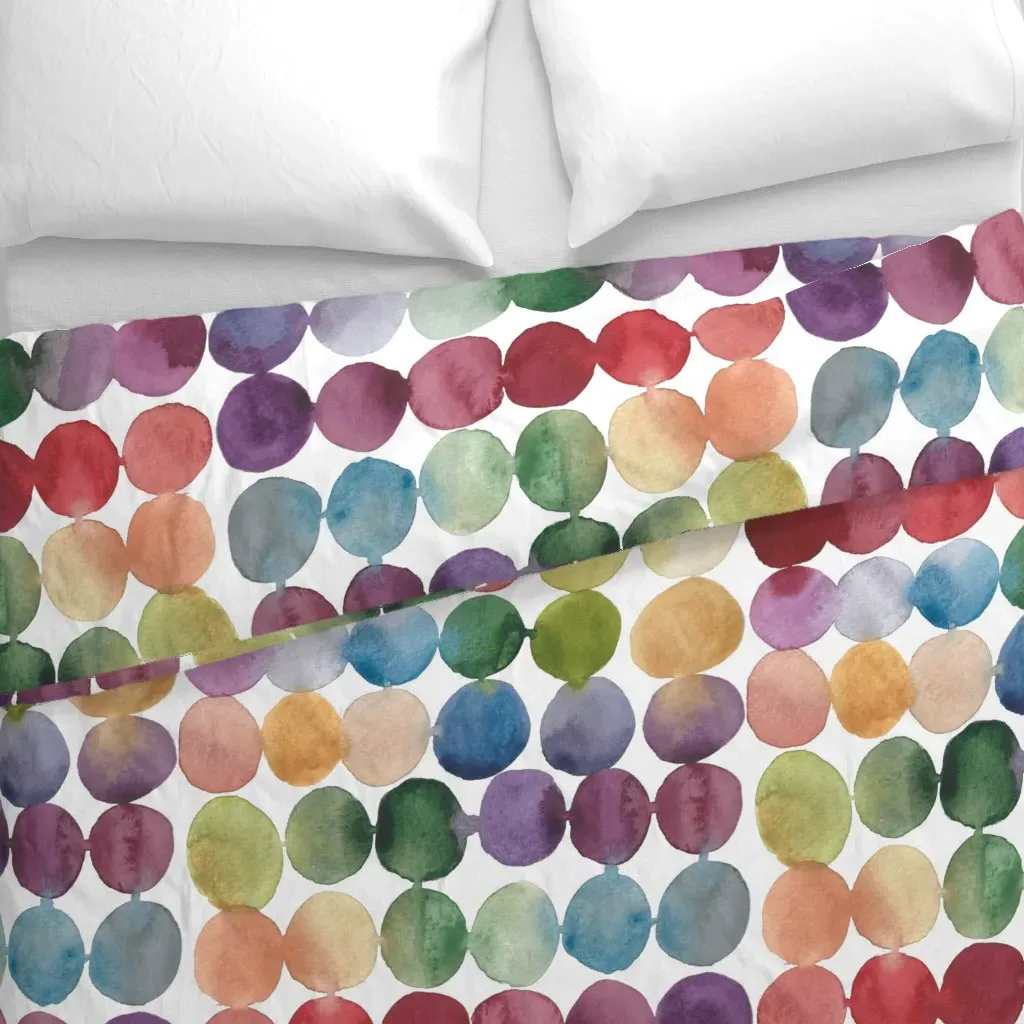 Large-Scale Colorful Spots Duvet Cover alternate view