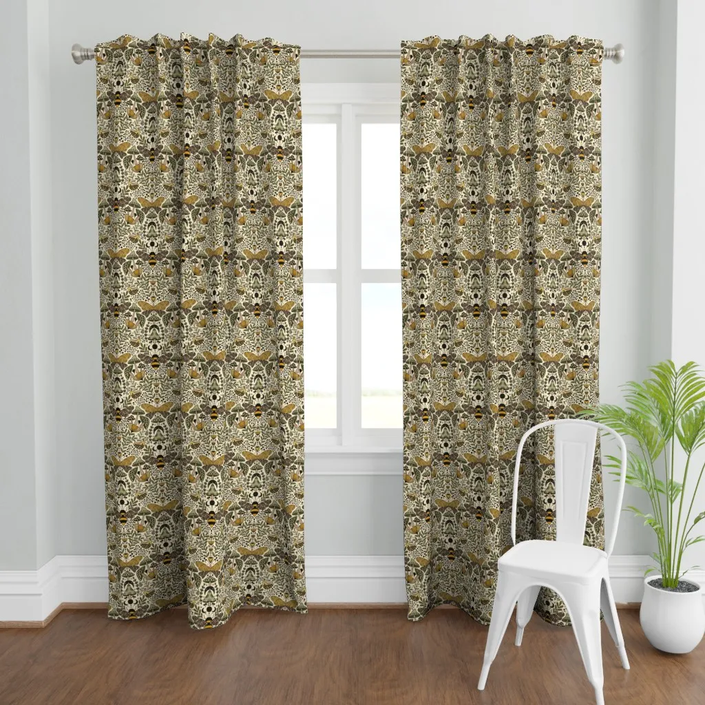 Large Scale Curtain Panel - Mustard Yellow product