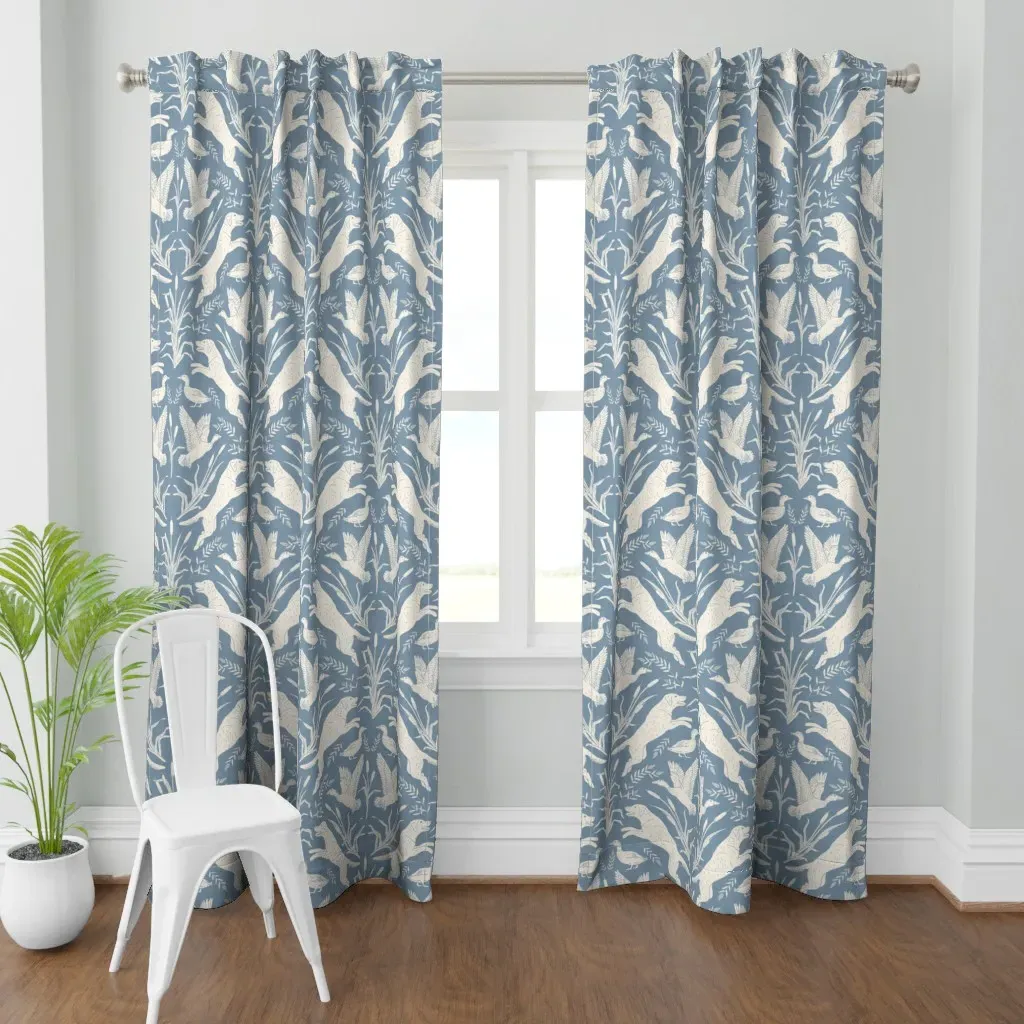 Large Scale Duck Curtain Panel - Beige product