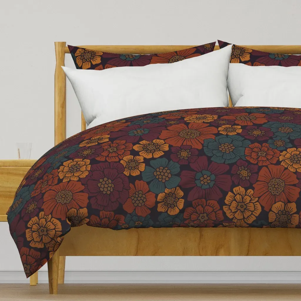 Large-Scale Duvet Cover - Burnt Orange product