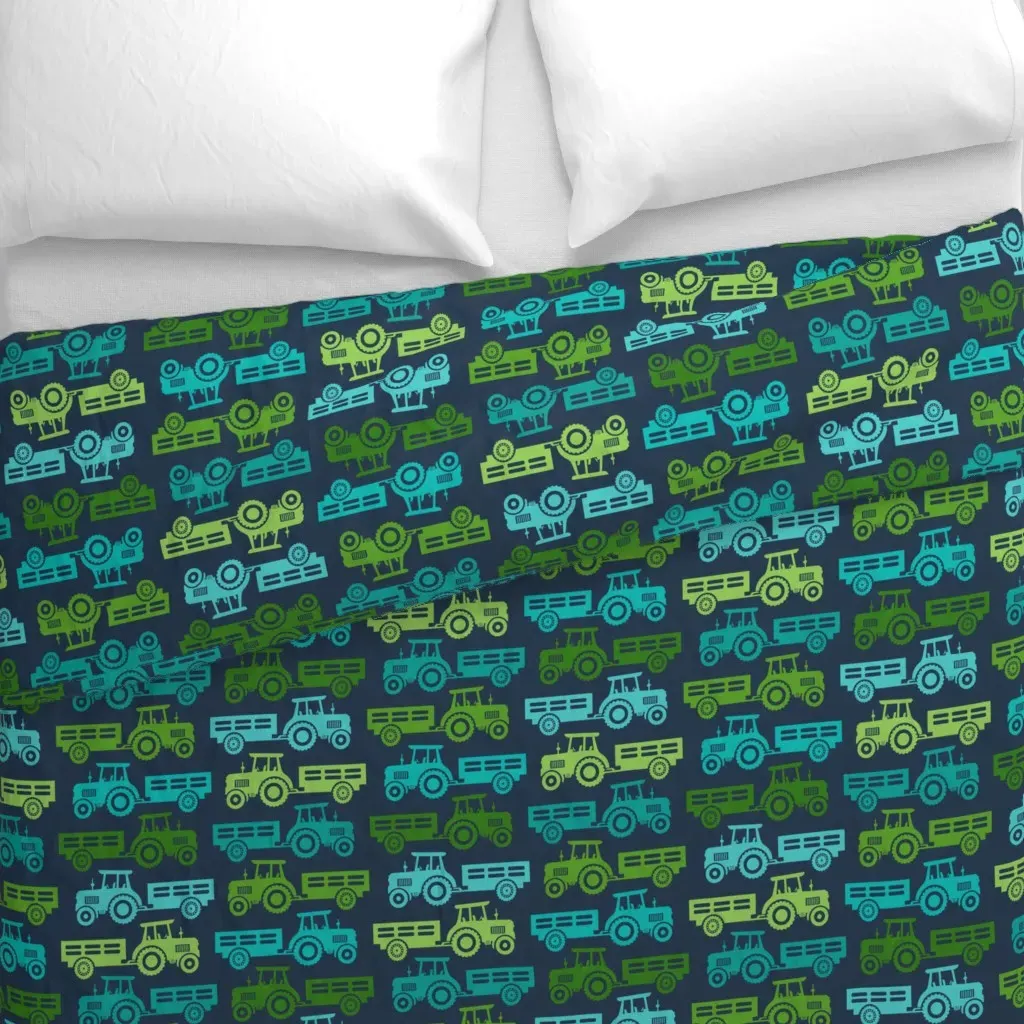 Large Scale Duvet Cover - Green alternate view