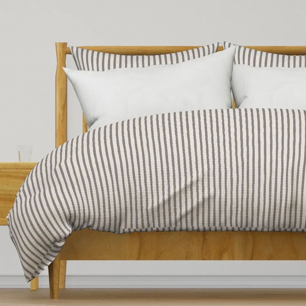 Large Seersucker Duvet Cover - Gray product