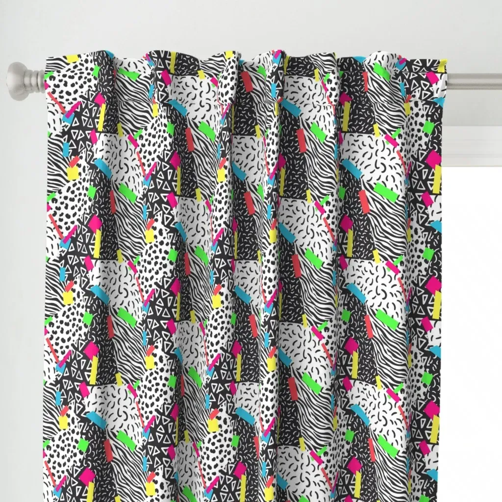 Late 80S Sportswear Curtain Panel - Black alternate view