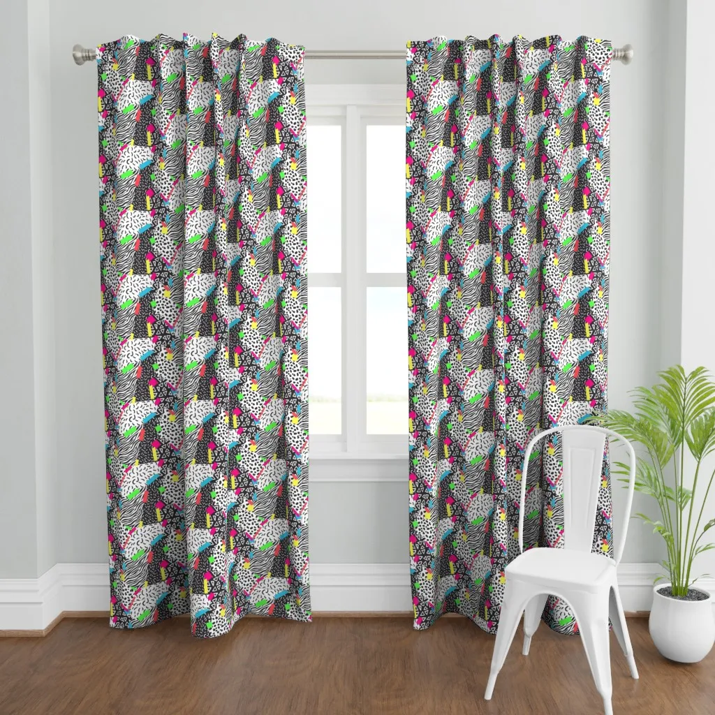 Late 80S Sportswear Curtain Panel - Black product
