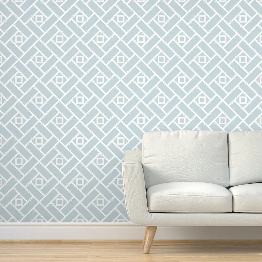 Lattice Peel and Stick Wallpaper Removable - Light Aqua product