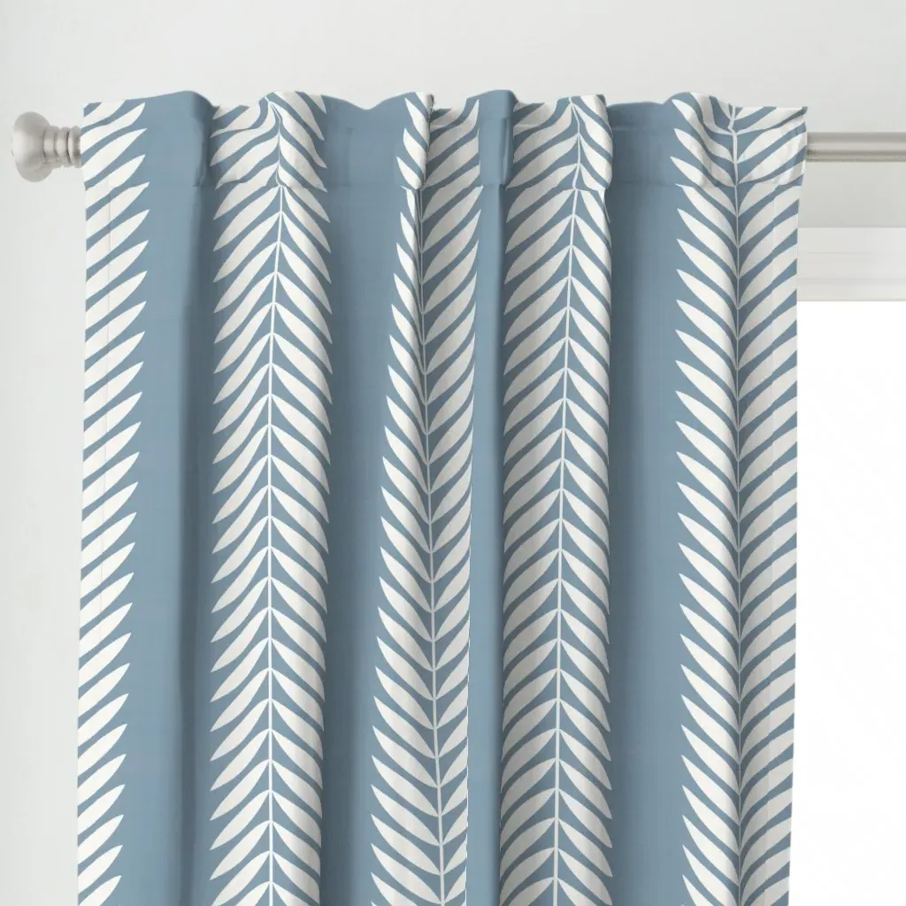 Laurel Leaf 7C98Ab Curtain Panel - White alternate view