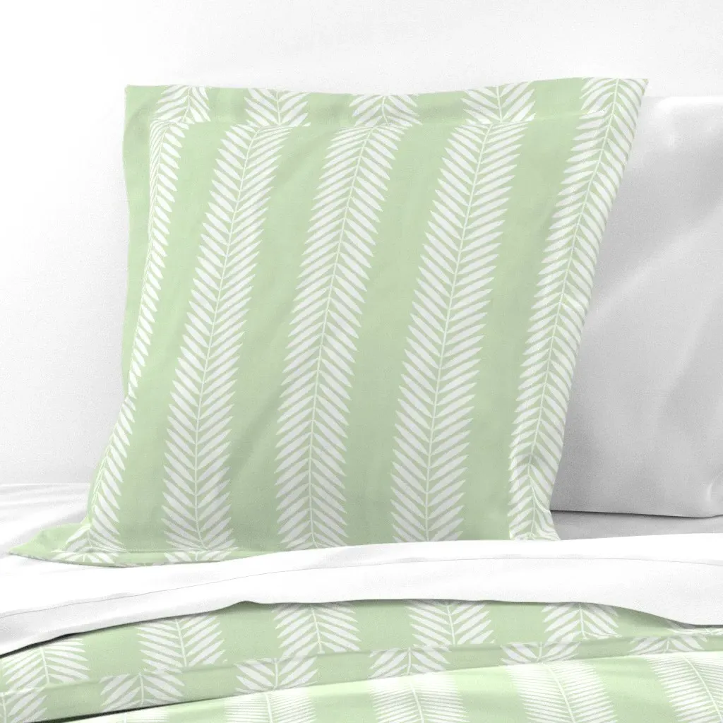 Laurel Leaf Euro Pillow Sham - White product