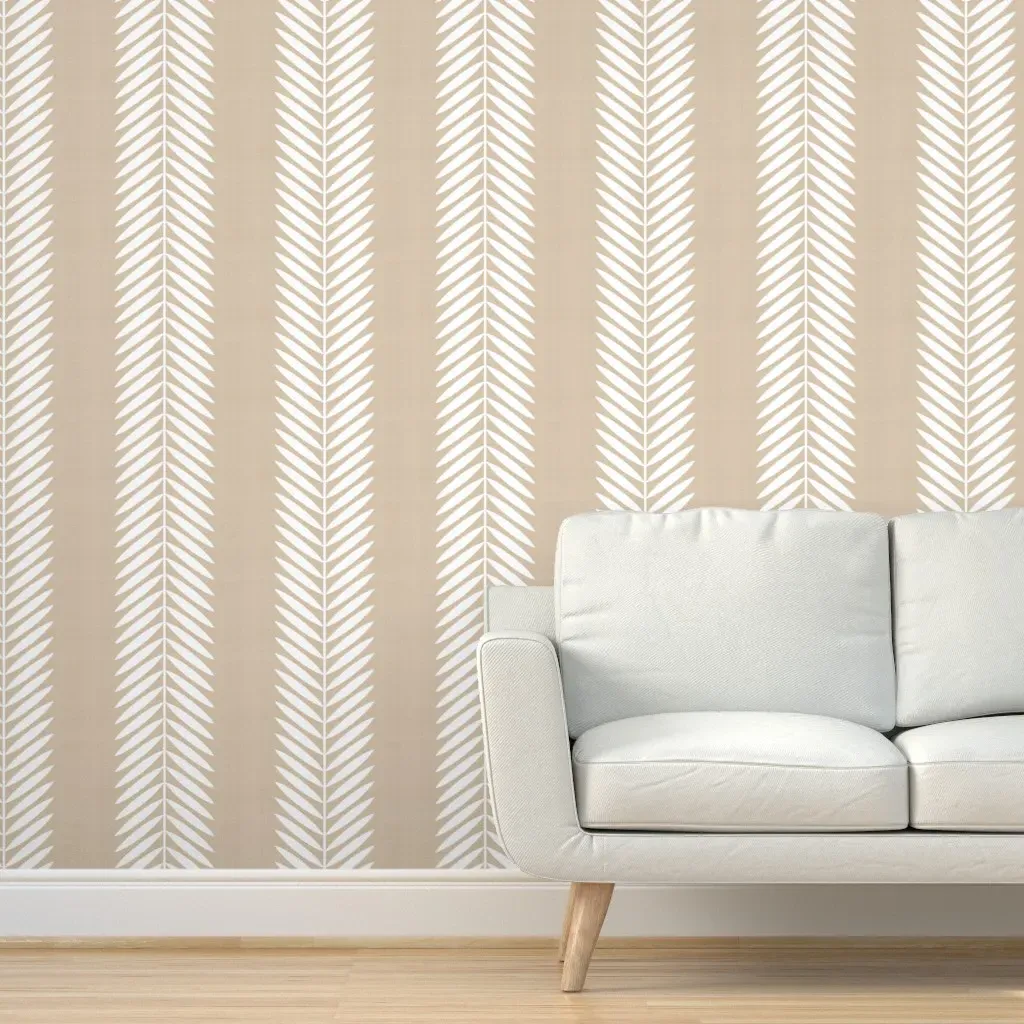 Laurel Leaf Peel and Stick Wallpaper - White product