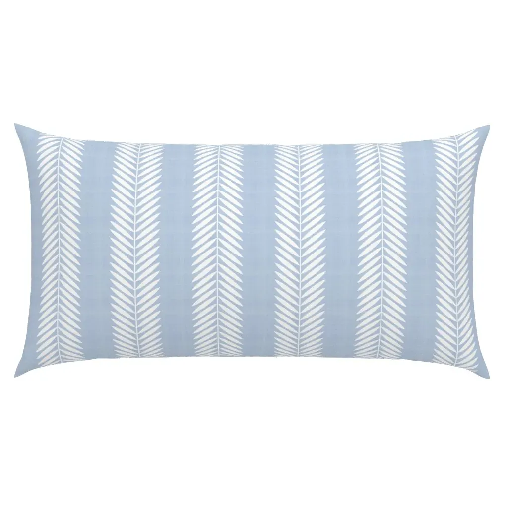 Laurel Leaf Stripe King Pillow Sham - Cornflower Blue product