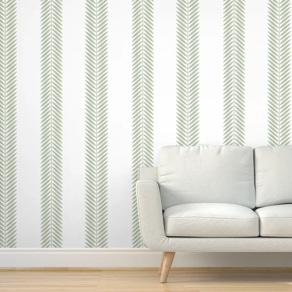 Laurel Leaf Vine Peel and Stick Wallpaper - Sage Green product