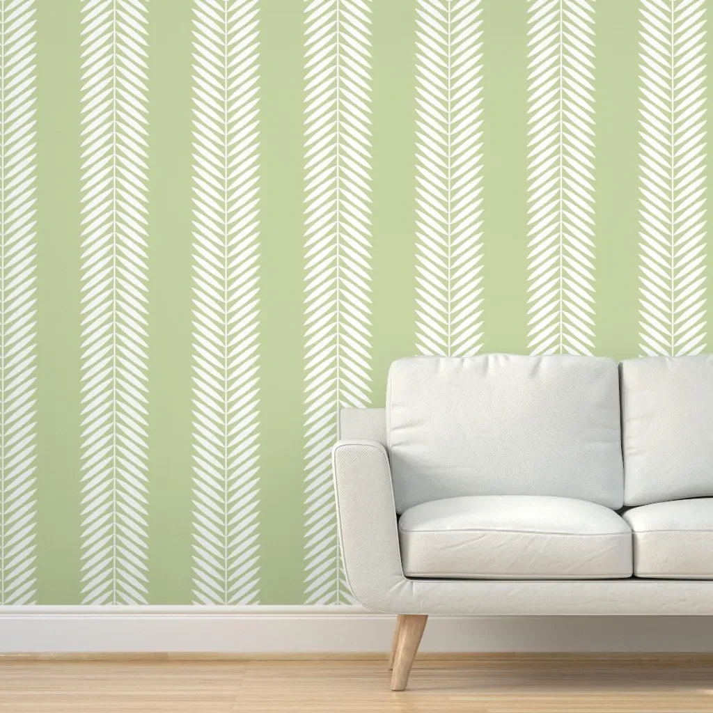 Laurel Leaf Vines Peel and Stick Wallpaper - White product