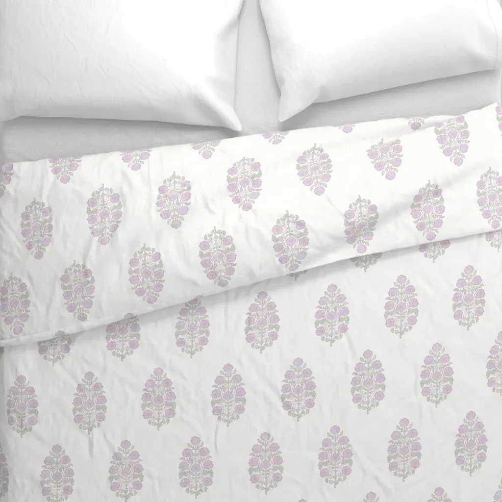 Lavender Mughal Duvet Cover - Lilac alternate view