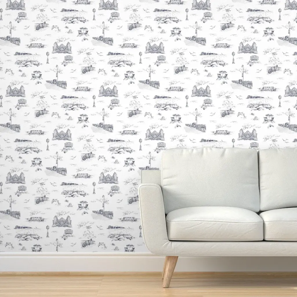 Lb Soul By Rose Ott Peel and Stick Wallpaper - Navy Blue product