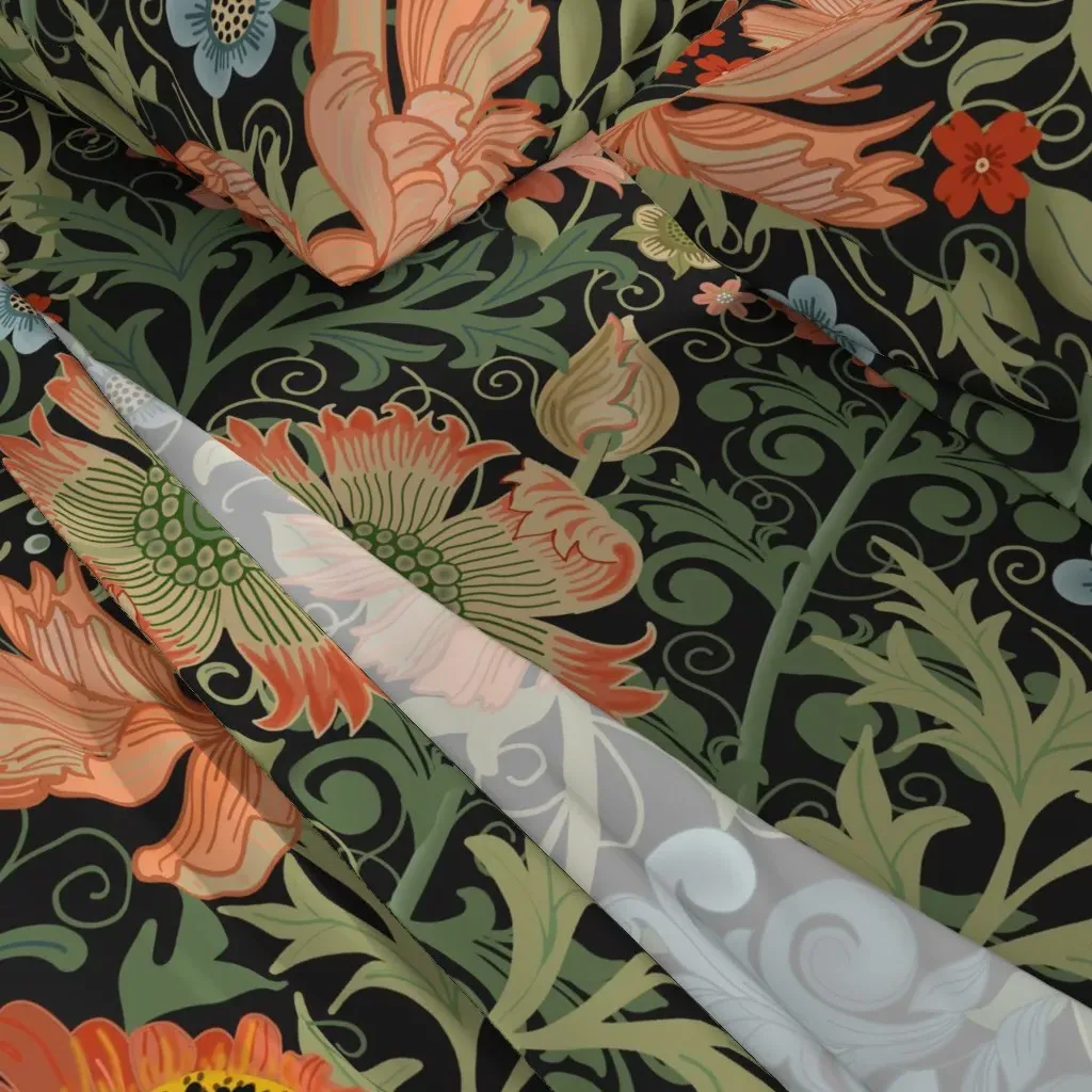 Le Jardin Art Nouveau King Sheet Set - Orange alternate view