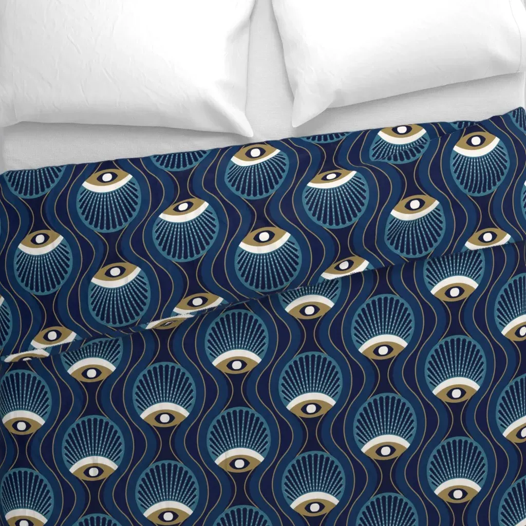 Le Nouveau Duvet Cover - Dark Blue alternate view