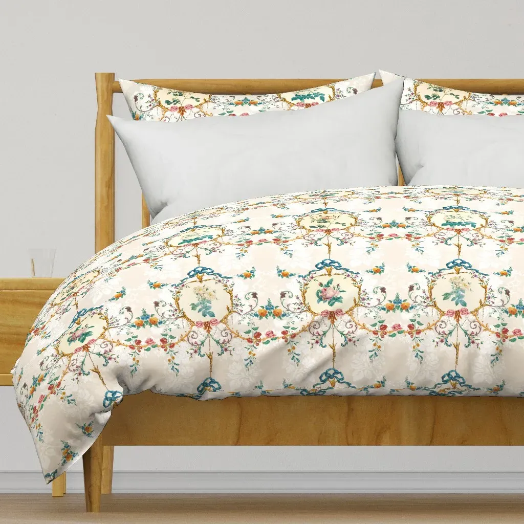 Le Toile De Fleurs Duvet Cover - Cream product