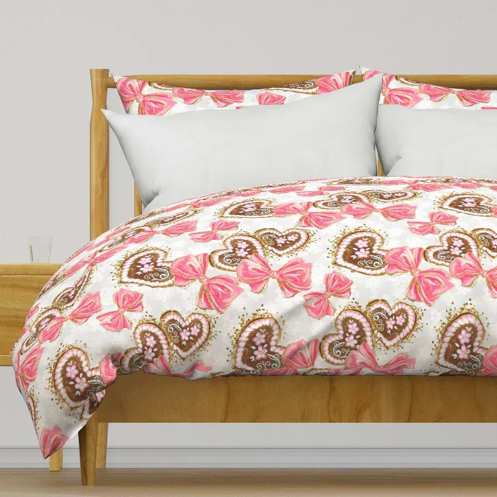 Lebkuchen Baby Whimsical Girls Duvet Cover - Pink product