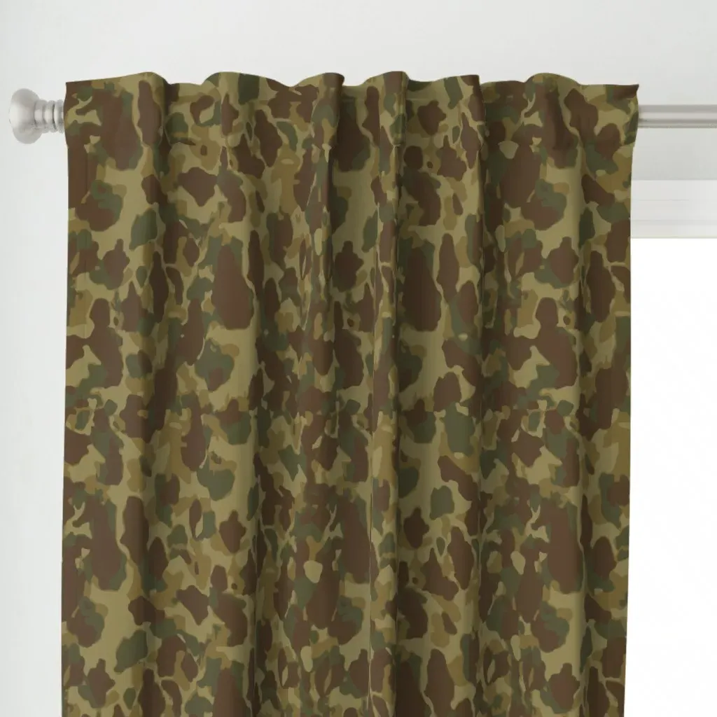 Legacy In Pattern Korean Curtain Panel - Dark Brown alternate view