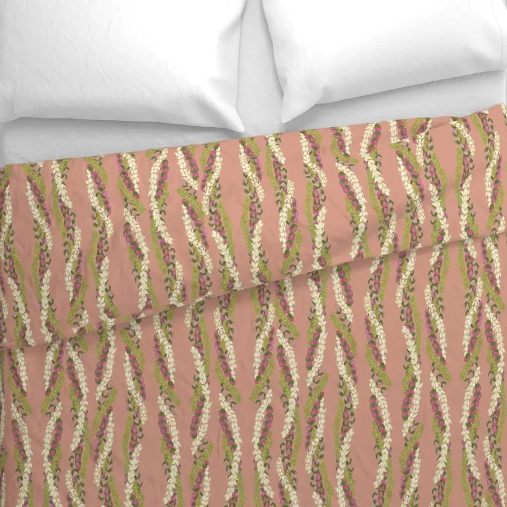 Lei Making Duvet Cover - Dusty Rose alternate view