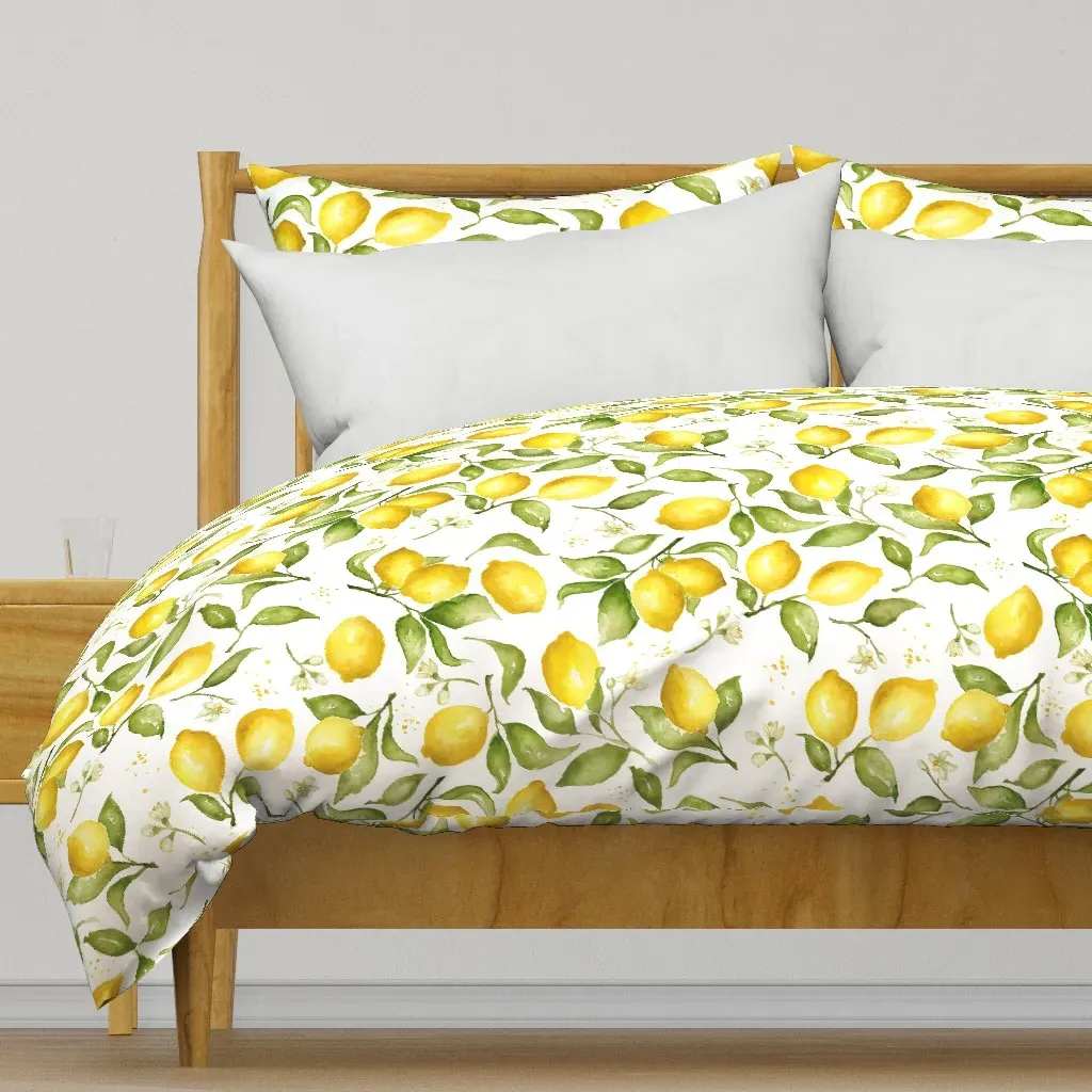 Lemon Blossoms Duvet Cover - Yellow product