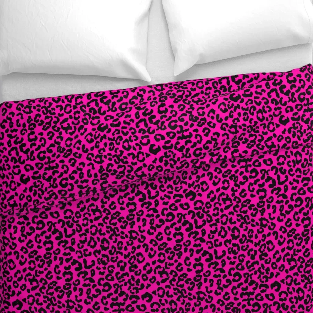 Leopard Print Cheetah Duvet Cover - Pink alternate view