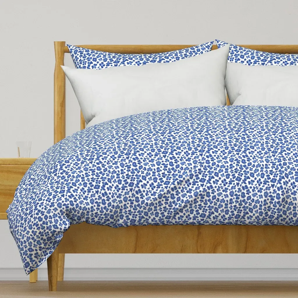 Leopard Print Duvet Cover - Blue product
