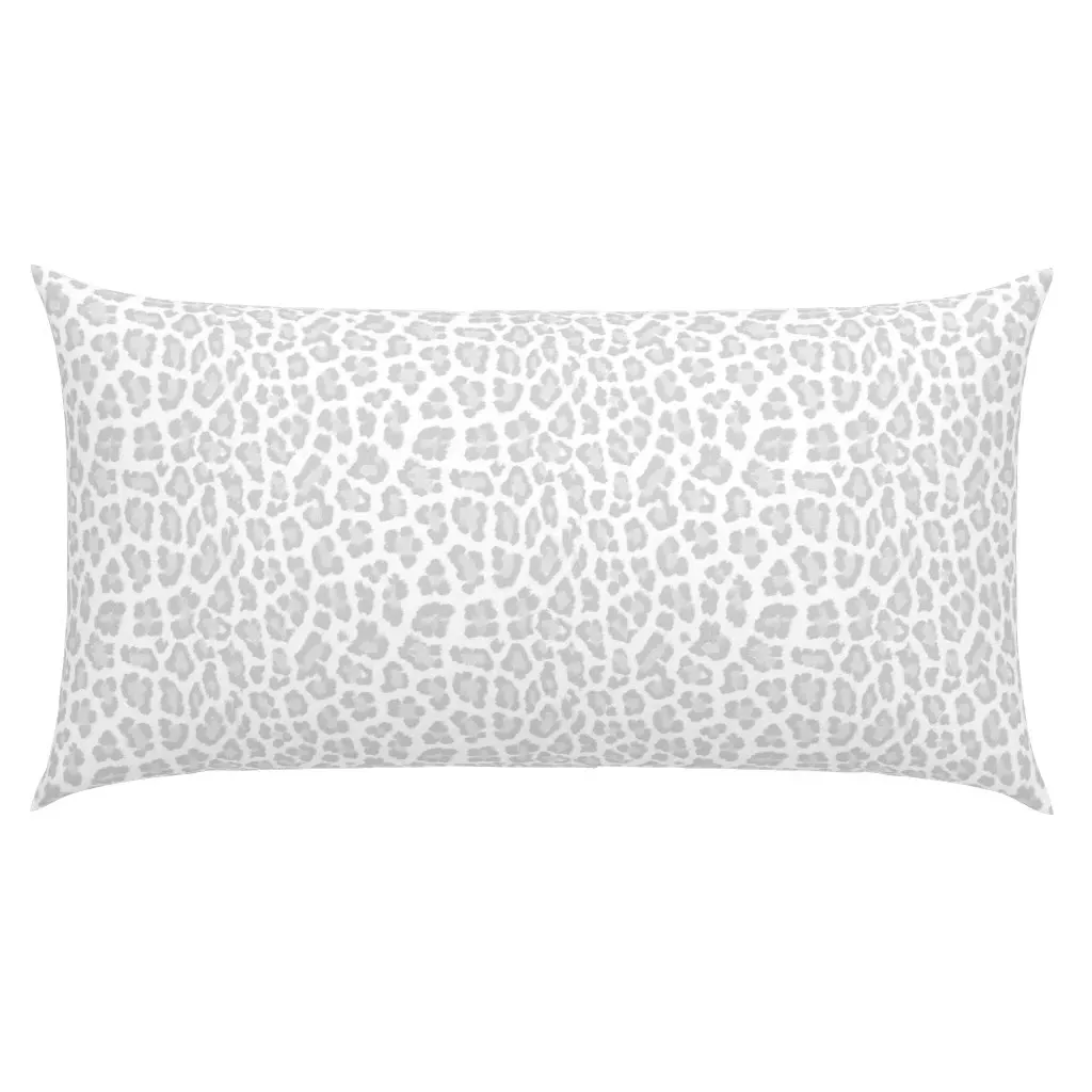 Leopard Print King Pillow Sham - Light Grey product