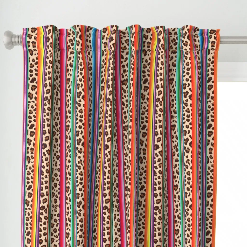 Leopard Serape Curtain Panel - Beige alternate view