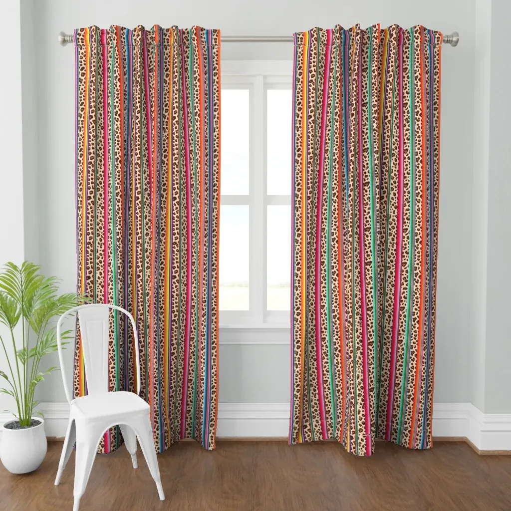 Leopard Serape Curtain Panel - Beige product