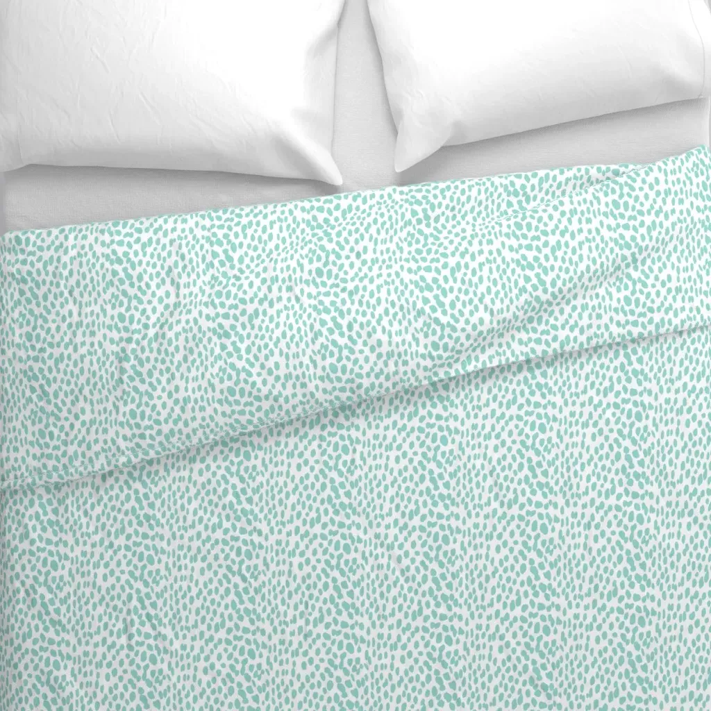 Leopard Spot Duvet Cover - Aqua alternate view