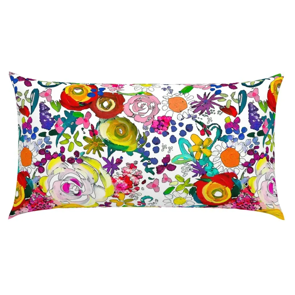 Les Fleurs King Size Pillow Sham - Yellow product