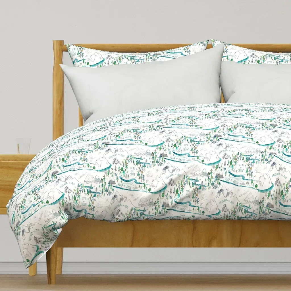 Let's Go Adventuring Duvet Cover - Teal product