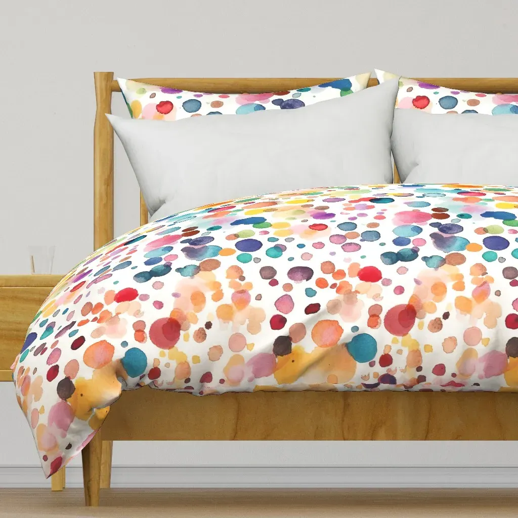 Let's Party Colorful Duvet Cover - White product