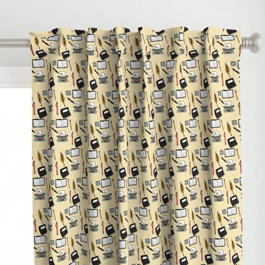 Lets Type Curtain Panel - Beige alternate view