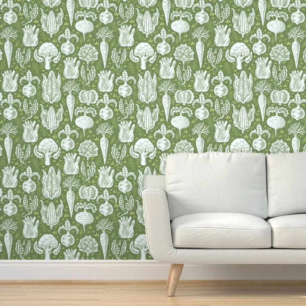 Lettuce Turnip The Beet Peel and Stick Wallpaper - Green product