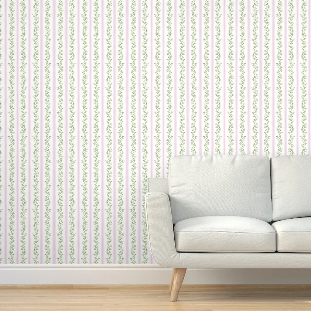 Libby Stripe Peel and Stick Wallpaper - Pink product