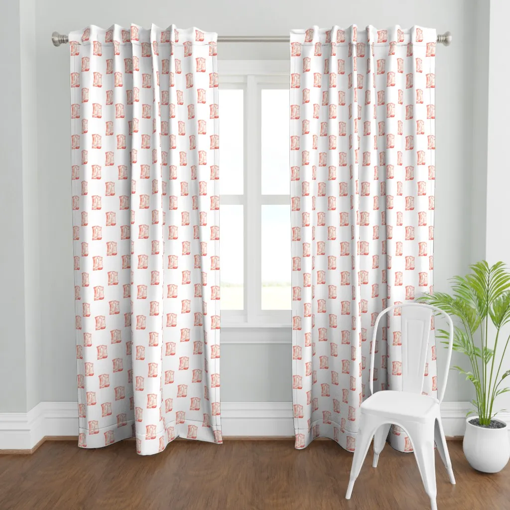 Life Jacket Curtain Panel - Coral product