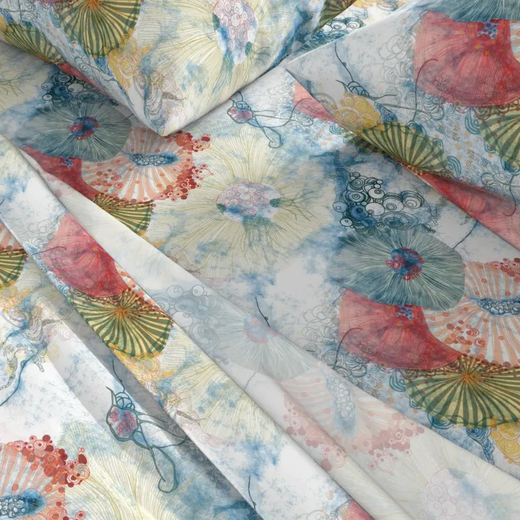 Life On The Reef Queen Size Sheet Set - Pale Yellow alternate view