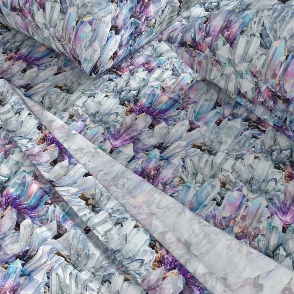Light Cosmic Crystals King Size Sheet Set - Light Blue alternate view