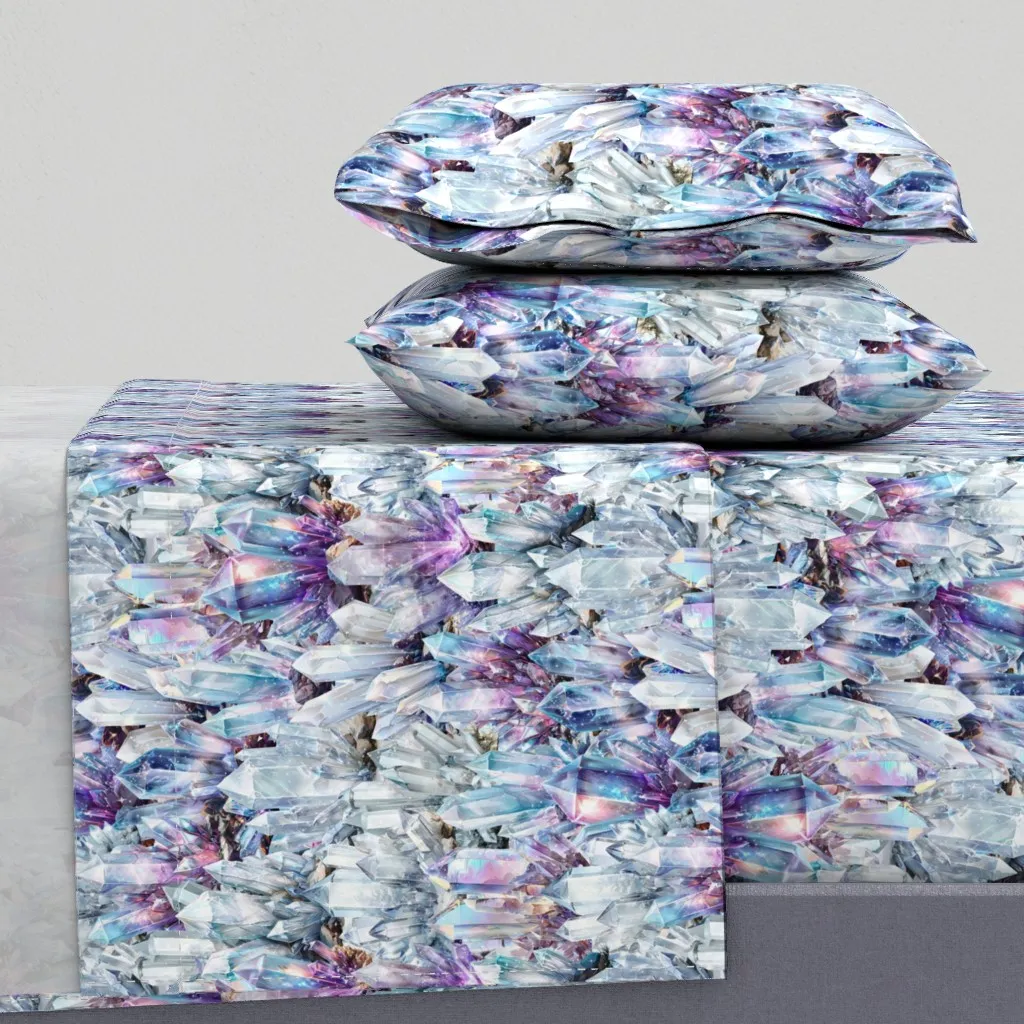 Light Cosmic Crystals King Size Sheet Set - Light Blue product