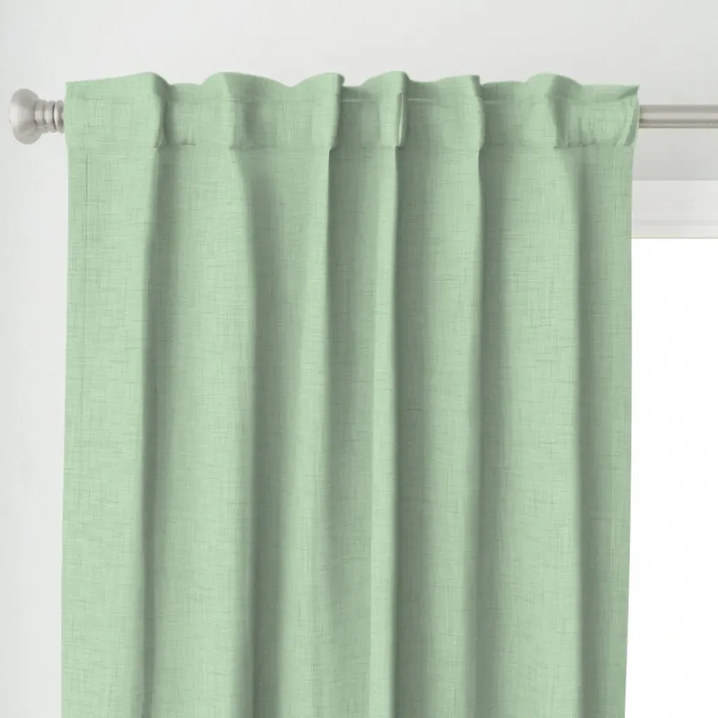 Light Pastel Curtain Panel - Green alternate view