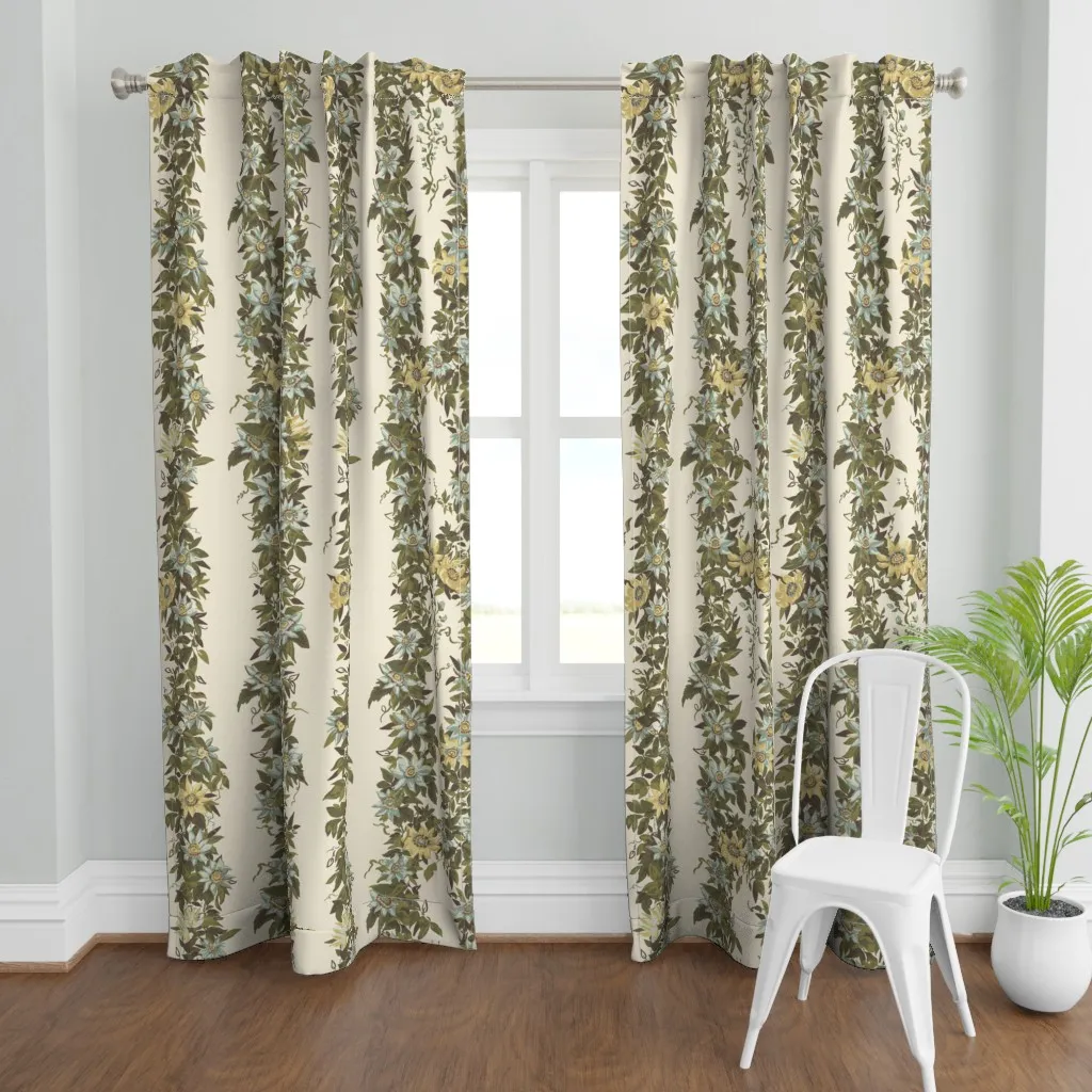 Lighter On Spanish White Curtain Panel - Teal product