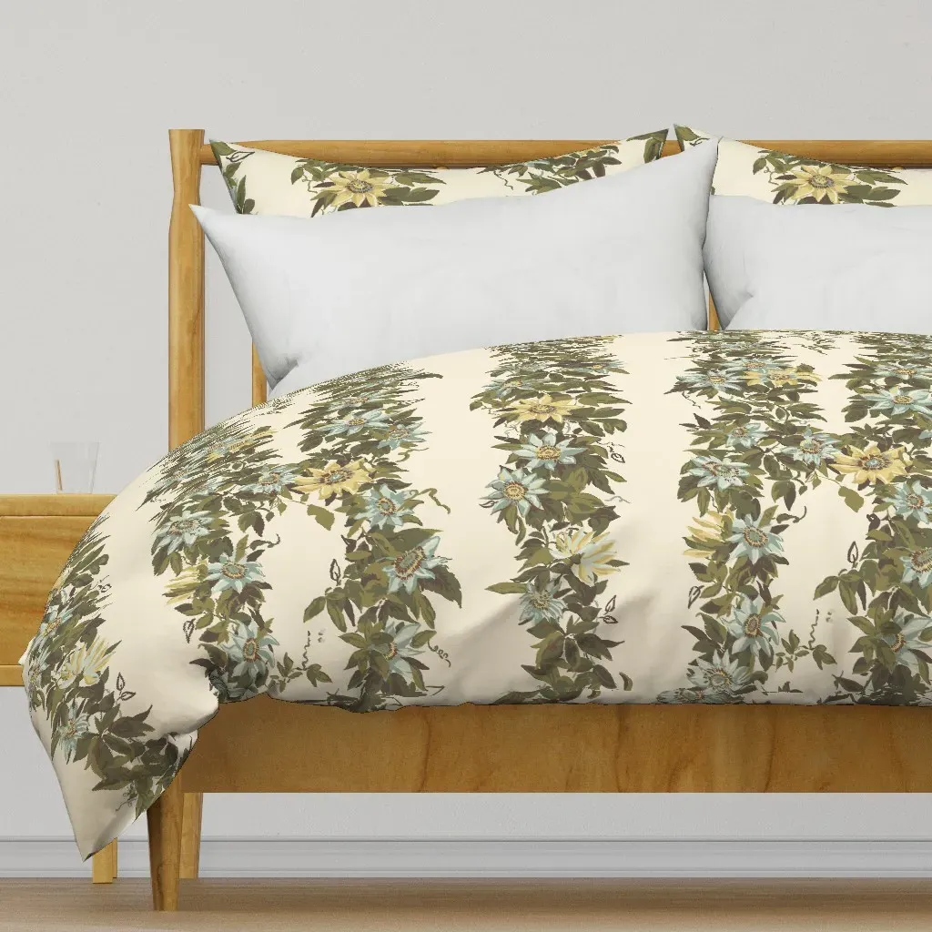 Lighter On Spanish White Duvet Cover - Teal product