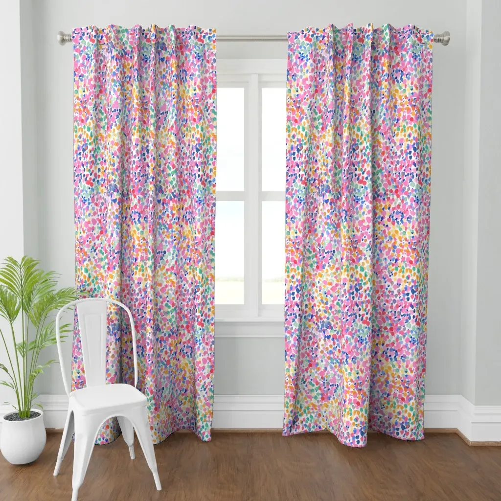 Lighthearted Pastel Large Curtain Panel - Pink product